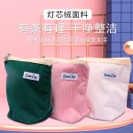 灯芯绒化妆包女学生大容量口红包水乳姨妈巾收纳袋零钱包便携