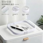 希音同款便携式迷你化妆品收纳盒易看内部物品硬质收纳包收纳袋