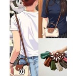跨境专供pu款迷你龙骧饺子包时尚免打孔手机包百搭单肩包斜挎包女