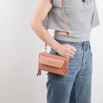 2025女士长款钱包韩系双拉链大容量斜挎包女时尚百搭手机包女