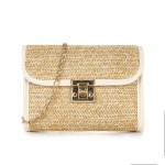女包2022新款编织纹锁扣金属流苏小方包休闲简易手机包small bag