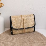 女包2022新款编织纹锁扣金属流苏小方包休闲简易手机包small bag