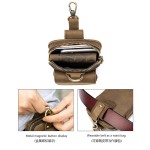 男士真皮手机腰包男用穿皮带牛皮手机包工地多功能挂包waist bag