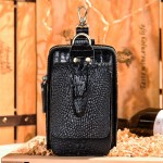 男士真皮手机腰包男用穿皮带牛皮手机包工地多功能挂包waist bag