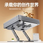 全金属旋转笔记本电脑支架折叠增高支撑架散热适用ipad学习网课
