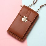 2024新款可斜挎多功能可触屏手机包拉链大容量放零钱包手机袋透明