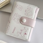 可爱卡通猫咪短款三折钱包女新款小清新多卡位小众学生零钱包卡包