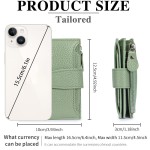 真皮钱包牛皮钱夹RFID防盗刷零钱包卡包wallet小钱包女士高级感