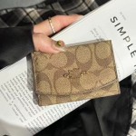 厂家现货直批蔻chi卡包卡套大牌多卡位三折包跨境欧美钱包小香风