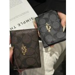 厂家现货直批蔻chi卡包卡套大牌多卡位三折包跨境欧美钱包小香风