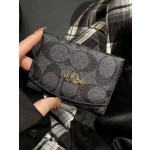 厂家现货直批蔻chi卡包卡套大牌多卡位三折包跨境欧美钱包小香风