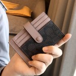 小巧迷你高档学生卡包女超薄搭扣钱包防消磁驾驶证卡套