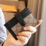 小巧迷你高档学生卡包女超薄搭扣钱包防消磁驾驶证卡套