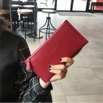 真皮钱包女长款2026新款钱夹超薄款爆款手拿皮夹小众设计精致高档