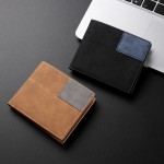 跨境钱包男款高级感男士短款磨砂复古多卡位拉链零钱袋钱夹wallet