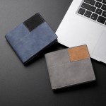 跨境钱包男款高级感男士短款磨砂复古多卡位拉链零钱袋钱夹wallet