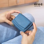 真皮经典日式小钱包財布 rfid硬币袋钱夹外贸女迷你钱包短款purse