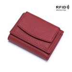 真皮经典日式小钱包財布 rfid硬币袋钱夹外贸女迷你钱包短款purse