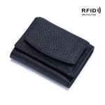 真皮经典日式小钱包財布 rfid硬币袋钱夹外贸女迷你钱包短款purse