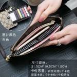 钱包女长款2026新款印花钱夹女多功能拉链大容量卡包手拿手机包潮