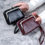 新款钱包女时尚手腕带短款零钱包大容量硬币夹子包多卡位卡包钱夹