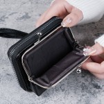 新款钱包女时尚手腕带短款零钱包大容量硬币夹子包多卡位卡包钱夹