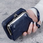 新款钱包女时尚手腕带短款零钱包大容量硬币夹子包多卡位卡包钱夹