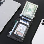 亚马逊美金夹钱包简约RFID防盗刷碳纤维美金夹卡包信用卡包超薄
