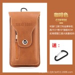 工厂直销皮革手机包穿皮带干活工地腰包男多功能手机袋腰间挂钱包
