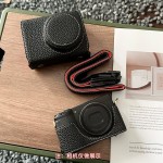 相机小包适用理光GR4/GR3X/GR3/GR相机底座PU皮革相机包收纳包