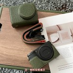 相机小包适用理光GR4/GR3X/GR3/GR相机底座PU皮革相机包收纳包