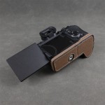 适用索尼ILCE-7R VI相机包保护皮套 a7R6真皮半套 底座 a7rm6外壳