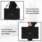 600D涤纶防水面料艺术组合包画板公告板收纳袋 Art Portfolio Bag