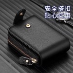 月销千件男士拉链风琴卡包 时尚大容量零钱包 多功能高档证件卡套
