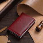 新款金属自动弹出式卡包男女士卡套卡夹防消磁卡盒精致简约包小