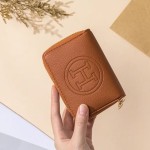 跨境2024新款精致小巧多卡位风琴式拉链卡包大容量银行卡证件包
