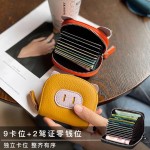 2025新款可爱小猪包简约迷你卡包清新甜美拼色风琴卡夹大容量卡包