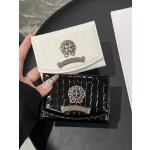 厂家现货直销新款克罗鳄鱼纹卡包卡套原皮三折包潮流风证件包小众