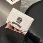厂家现货直销新款克罗鳄鱼纹卡包卡套原皮三折包潮流风证件包小众