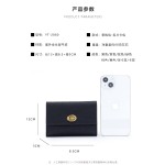 全皮小卡包女士短款头层牛皮名片包多功能小众设计时尚真皮零钱包