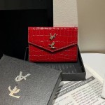 厂家现货鳄鱼纹大牌卡包卡套多卡位香奶证件包杨树林潮牌ys风琴包