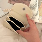 新款韩系ins甜美多卡位便携卡包小巧纯色简约卡包PU收纳包证件包