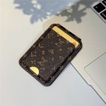 潮牌强磁卡包适用苹果iPhone皮革背贴卡套门禁银行卡磁吸卡袋通用