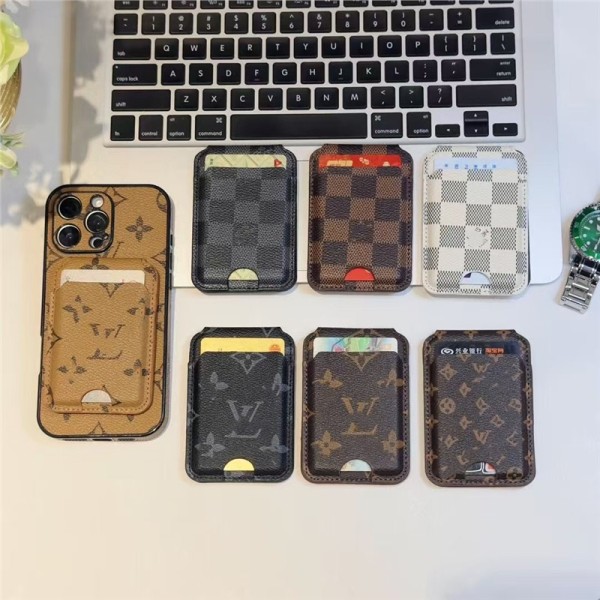 潮牌强磁卡包适用苹果iPhone皮革背贴卡套门禁银行卡磁吸卡袋通用