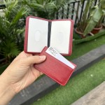 跨境外贸新款真皮多活页镜窗小卡包头层牛皮卡袋证件收纳卡册卡套