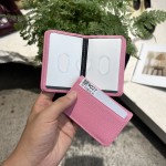 跨境外贸新款真皮多活页镜窗小卡包头层牛皮卡袋证件收纳卡册卡套