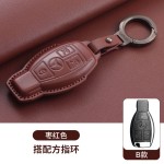 适用奔驰e300l钥匙套c260l棕a200l glcglb220 gle350威霆ca级真皮