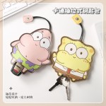卡通可爱敞口钥匙包创意抽拉式大容量抽带式通用电动车汽车钥匙包