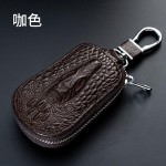 跨境高档男女士新款鳄鱼车用钥匙包外贸双层通用汽车钥匙包锁匙包