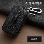 跨境高档男女士新款鳄鱼车用钥匙包外贸双层通用汽车钥匙包锁匙包